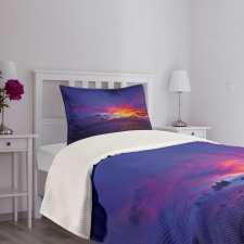 Dream Sunset Magenta Bedspread Set
