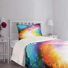 Fairy Tale Book Rainbow Bedspread Set