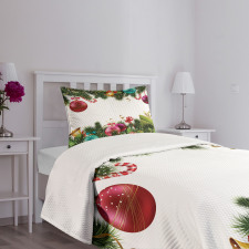 New Year Celebration Bedspread Set