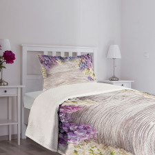 Lilac Flowers Bouquet Bedspread Set