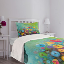 Colorful Dandelions Bedspread Set
