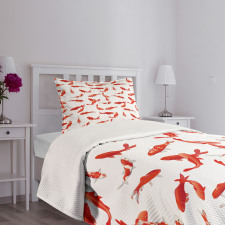 Koi Shoal Marine Bedspread Set