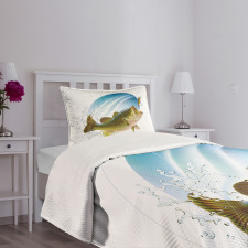 Wild Life in Nature Theme Bedspread Set