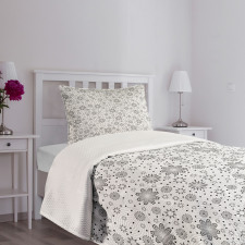 Rotary Round Rings Dots Bedspread Set