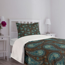 Modern Teardrop Shapes Bedspread Set