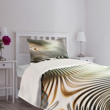 Circle Zebra Stripes Bedspread Set