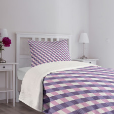 Mosaic Crossed Pattern Bedspread Set