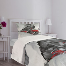 Railway Train Art Bedspread Set