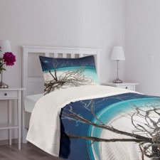 Seascape Theme Driftwood Bedspread Set