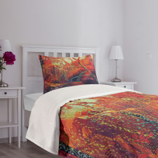 Autumn Fall Scenery Bedspread Set