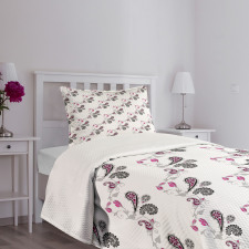 Abstract Ivy Patterns Bedspread Set