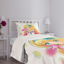 Manga Cartoon Artwork Bedspread Set