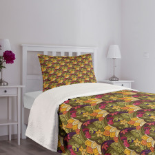 Bohemian Oriental Herb Bedspread Set