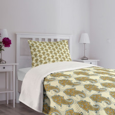 Boho Culture Leaf Bedspread Set