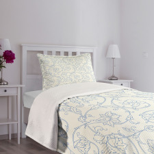 Bohemian Vintage Orchids Bedspread Set