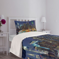 NYC Midtown Skyline Bedspread Set