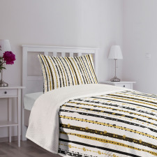 Vertical Lines Rounds Bedspread Set