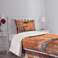 Pine Wood Windows Bedspread Set