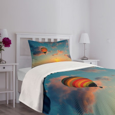 Skyline Horizon at Sea Bedspread Set