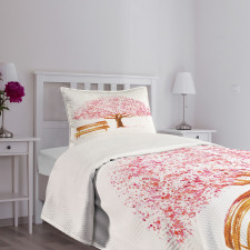 Blooming Cherry Tree Bedspread Set