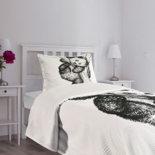 Little Panda Bear Bedspread Set