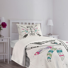 Arrows Words Native Bedspread Set