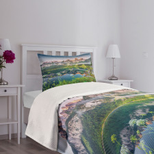 Austrian Alps Mountain Bedspread Set