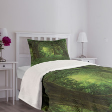 Tropical Jungle Trees Bedspread Set