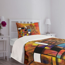 Geometric Image Bedspread Set