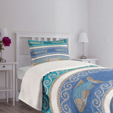 Marine Style Pattern Bedspread Set