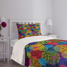 Geometric Sketchy Forms Bedspread Set