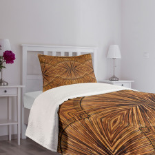 Eastern Bamboo Pattern Bedspread Set