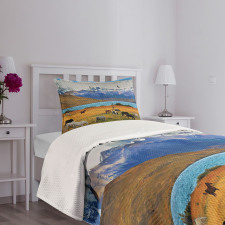 Farm Horse in Mountain Bedspread Set