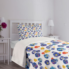 Nature Botanic Violet Bedspread Set