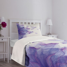 Abstract Modern Water Bedspread Set