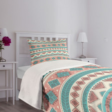 Aztec Art Style Bedspread Set