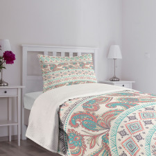 Floral Paisley and Aztec Bedspread Set