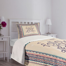 Inspirational Aztec Art Bedspread Set