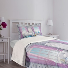 Dreamy Wooden Bedroom Bedspread Set