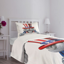 Uncle Sam Hat Bedspread Set