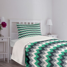 Symmetric Arrows Stripe Bedspread Set