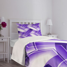 Trippy Digital Shapes Bedspread Set