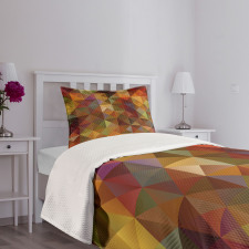 Grid Mosaic Geometric Bedspread Set