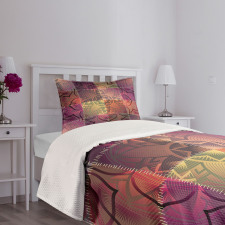 Modern Mandala Motif Bedspread Set