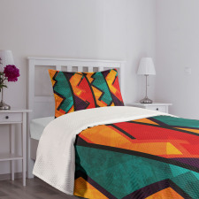 Geometric Modern Design Bedspread Set