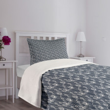 Japanese Striped Graphic Bedspread Set