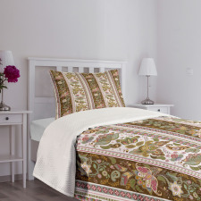 Persian Floral Pattern Bedspread Set