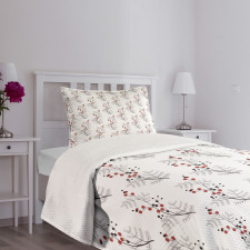 Curvy Dotted Branches Bedspread Set