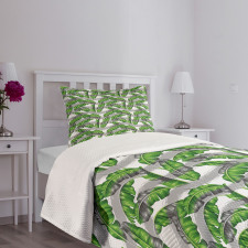 Banana Leaves Design Bedspread Set