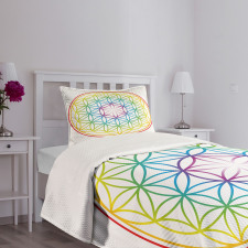 Radiant Flower of Life Bedspread Set